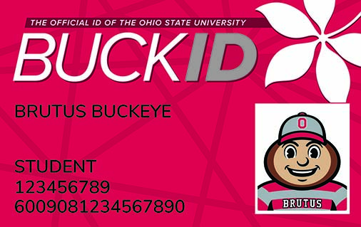 Sample BuckID featuring Brutus the Buckeye