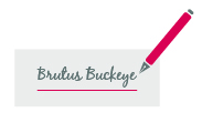 Brutus Buckeye Signature